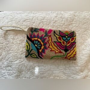Handmade artisan clutch. Bought from an arts festival in St. Augustine.